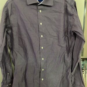 Egara Men's Casual Purple Button Down Shirt